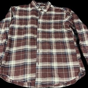 Eddie Bauer Flannel Shirt Men's M Relaxed Fit